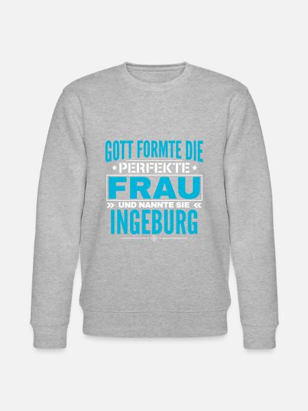 Ingeburg Name Design - Sweat bio CHANGER Stanley/Stella Unisexe - gris chiné