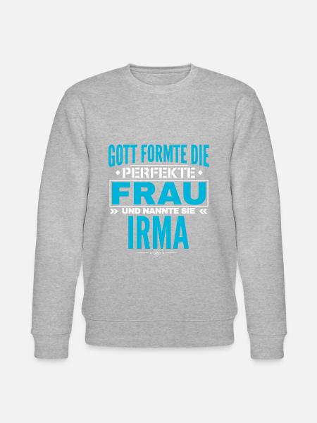 Conception du nom d’Irma - Sweat bio CHANGER Stanley/Stella Unisexe - gris chiné