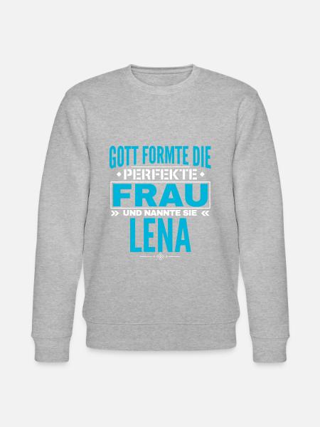 Lena Name Design - Stanley/Stella CHANGER Unisex Organic Sweatshirt - heather grey