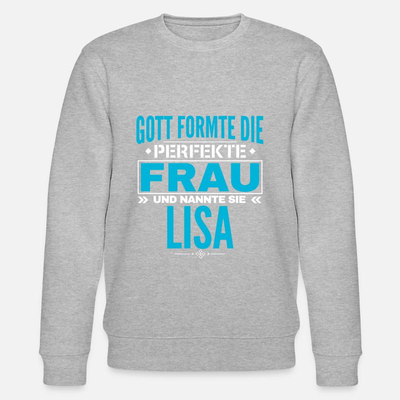 Conception du nom de Lisa - Sweat bio CHANGER Stanley/Stella Unisexe - gris chiné