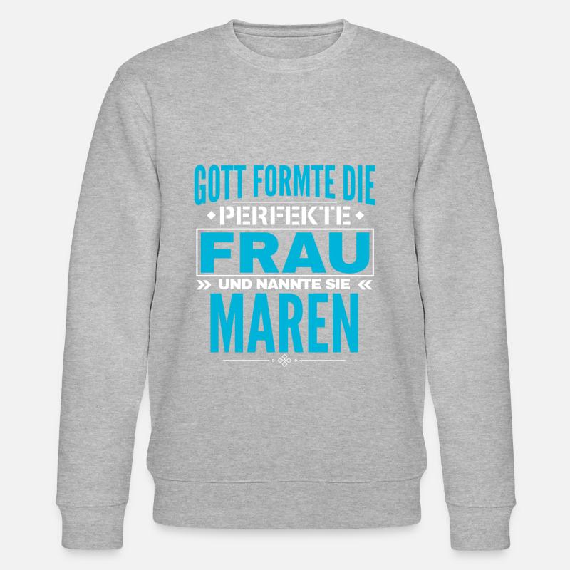 Conception du nom Maren - Sweat bio CHANGER Stanley/Stella Unisexe - gris chiné