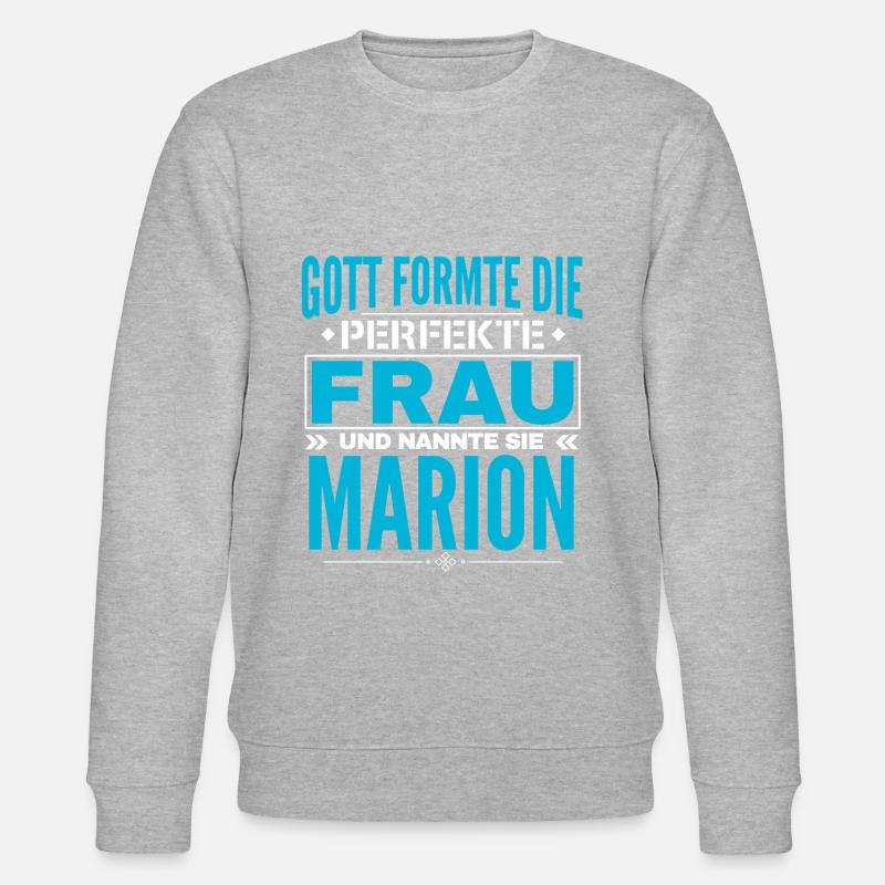 Conception du nom Marion - Sweat bio CHANGER Stanley/Stella Unisexe - gris chiné