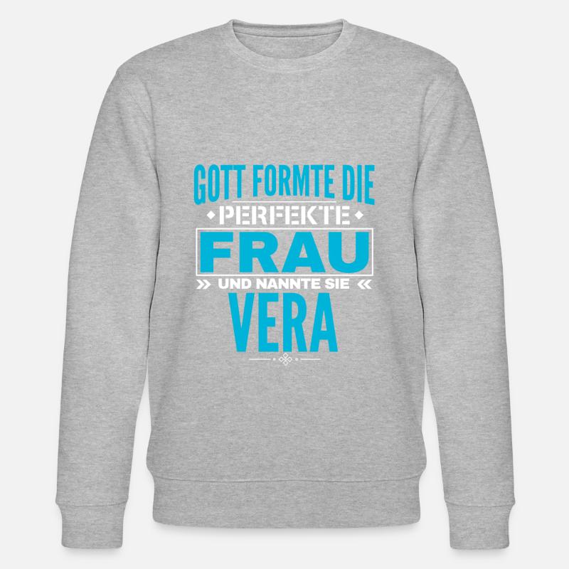 Vera Name Design - Stanley/Stella Unisex Bio-Sweatshirt CHANGER  - Grau meliert