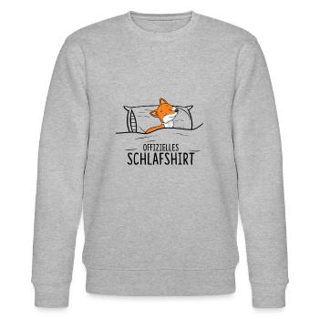 Offizielles Schlafshirt Fuchs Rotfuchs - Stanley/Stella Unisex Bio-Sweatshirt CHANGER  - Grau meliert - Vorne - Nik (191cm) & Marisol (170cm)