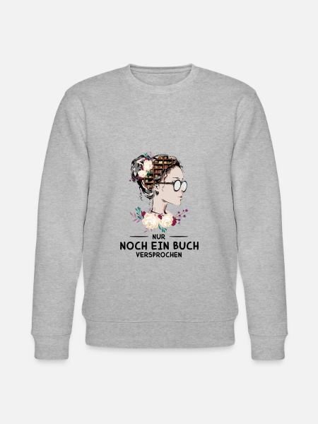 Nur Noch Ein Buch Versprochen - Stanley/Stella Unisex Bio-Sweatshirt CHANGER - Grau meliert