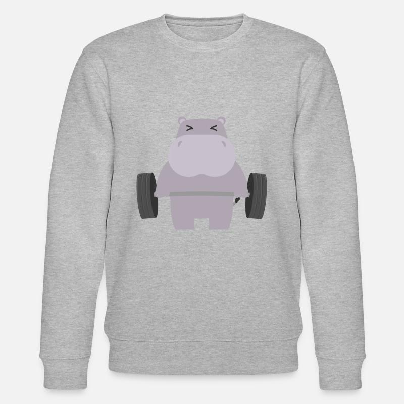 Nilpferd - Stanley/Stella Unisex Bio-Sweatshirt CHANGER  - Grau meliert