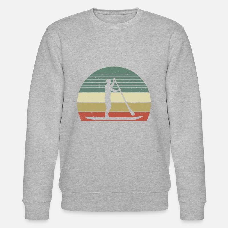 Rétro Paddle Surf - Sweat bio CHANGER Stanley/Stella Unisexe - gris chiné