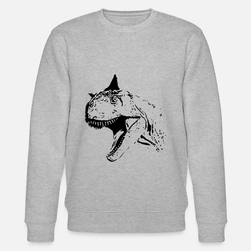 Carnotaurus - Stanley/Stella Unisex Bio-Sweatshirt CHANGER  - Grau meliert