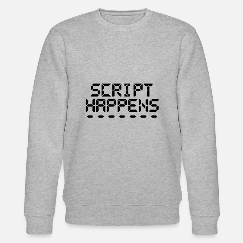 Computerprogrammierskript passiert Programmierer - Stanley/Stella Unisex Bio-Sweatshirt CHANGER  - Grau meliert