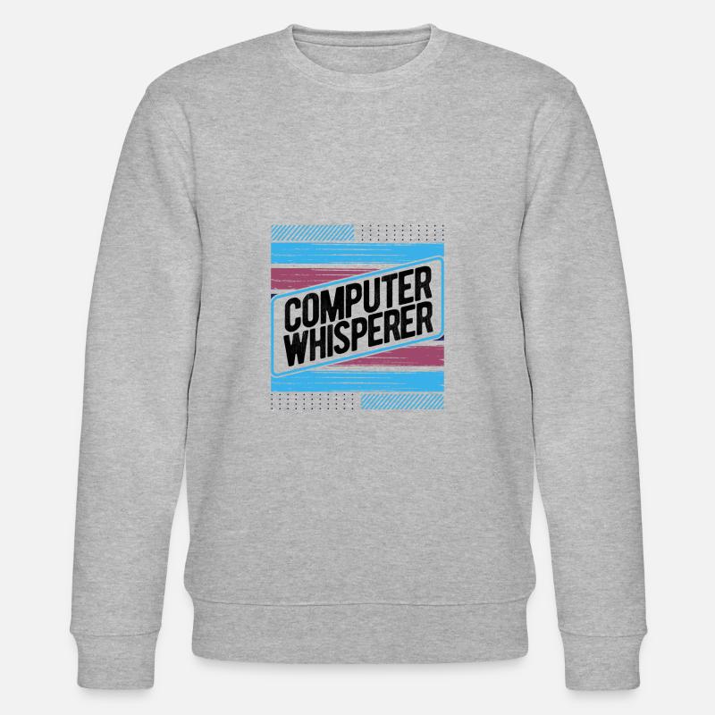 Computerflüsterer Geschenkcomputer Geschenkcomputer - Stanley/Stella Unisex Bio-Sweatshirt CHANGER  - Grau meliert