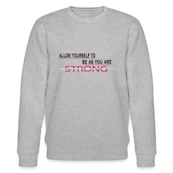 YouAreBeautiful - Stanley/Stella Unisex Bio-Sweatshirt CHANGER  - Grau meliert - Vorne - Nik (191cm) & Marisol (170cm)