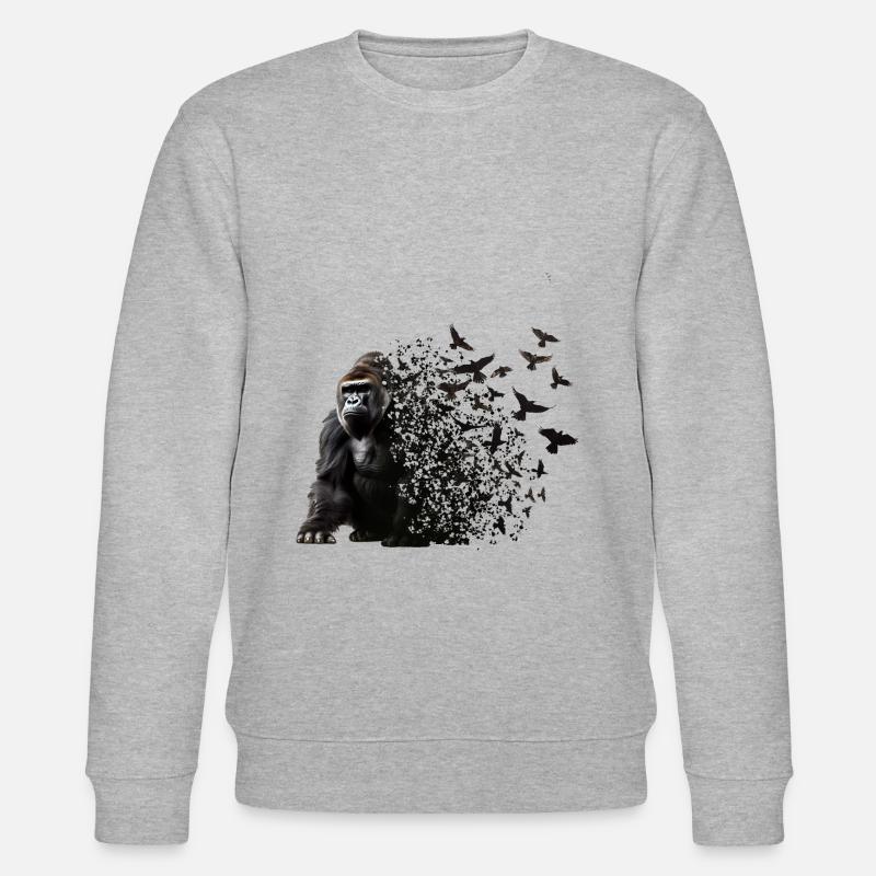 Gorille - Sweat bio CHANGER Stanley/Stella Unisexe - gris chiné