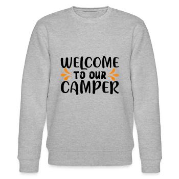 Bienvenue dans notre camping-car - Sweat bio CHANGER Stanley/Stella Unisexe - gris chiné - Devant - Nik (191cm) & Marisol (170cm)