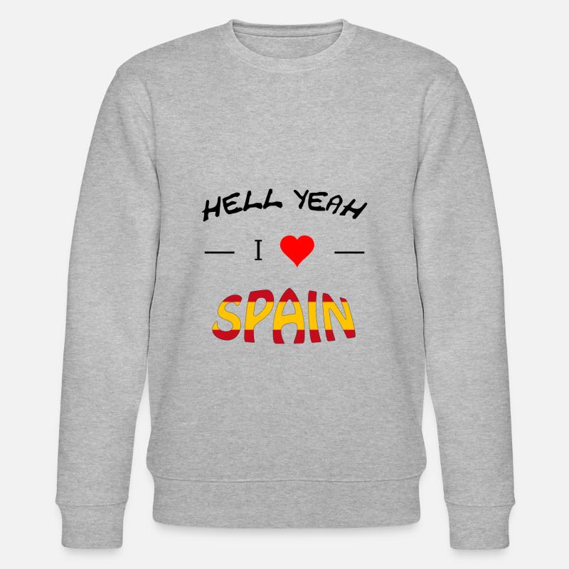 Spanien Spain - Stanley/Stella Unisex Bio-Sweatshirt CHANGER  - Grau meliert