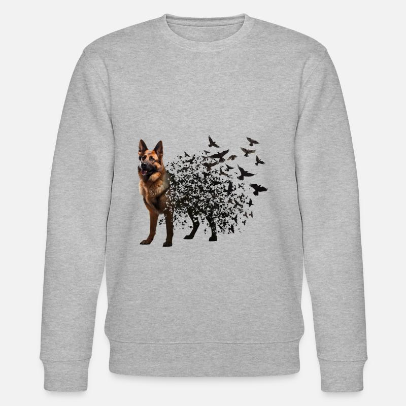 Deutscher Schäferhund - Stanley/Stella Unisex Bio-Sweatshirt CHANGER - Grau meliert