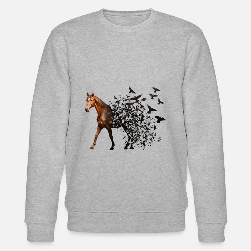 Cheval - Sweat bio CHANGER Stanley/Stella Unisexe - gris chiné
