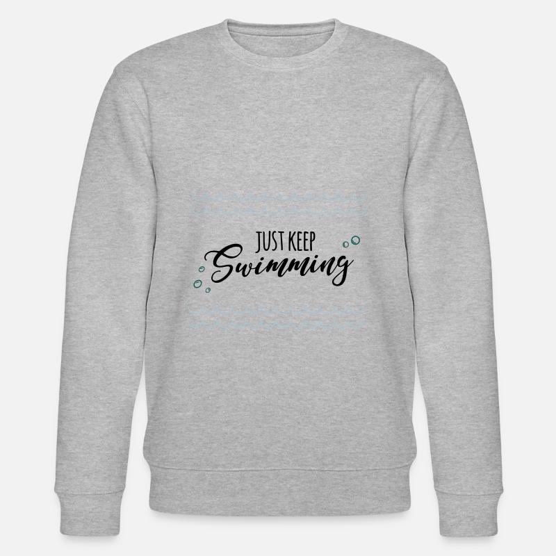keep swimming - Stanley/Stella Unisex Bio-Sweatshirt CHANGER  - Grau meliert