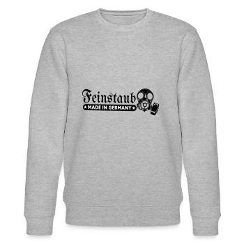 Feinstaub Made in Germany - Stanley/Stella Unisex Bio-Sweatshirt CHANGER  - Grau meliert - Vorne - Nik (191cm) & Marisol (170cm)