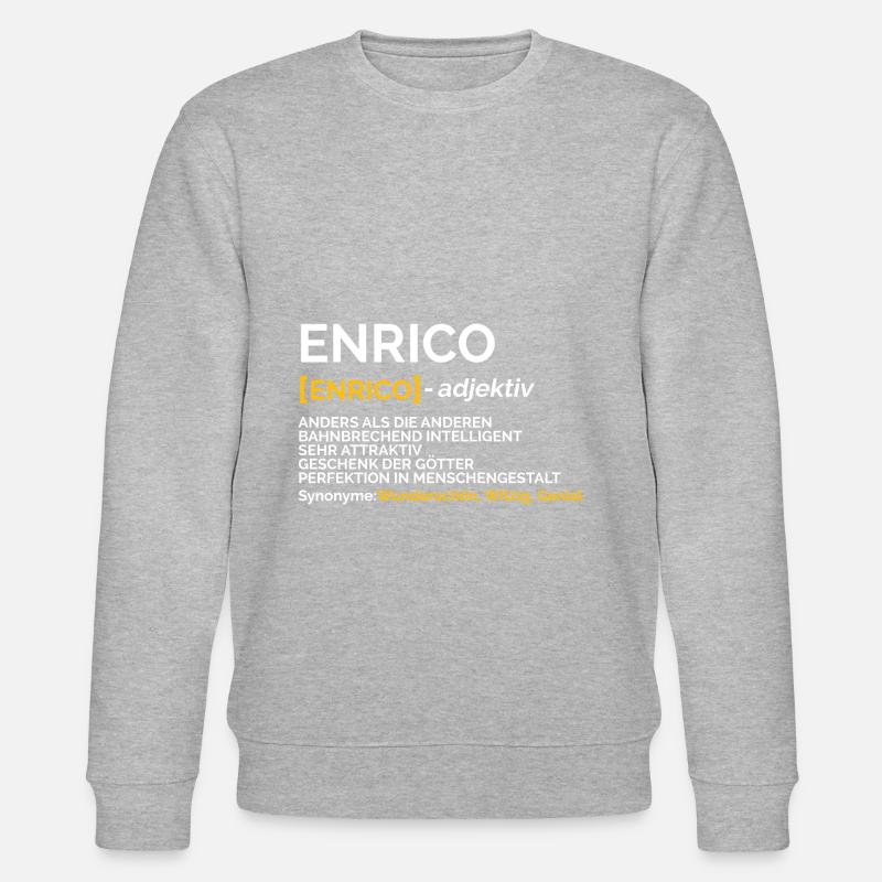 Enrico - Stanley/Stella Unisex Bio-Sweatshirt CHANGER  - Grau meliert