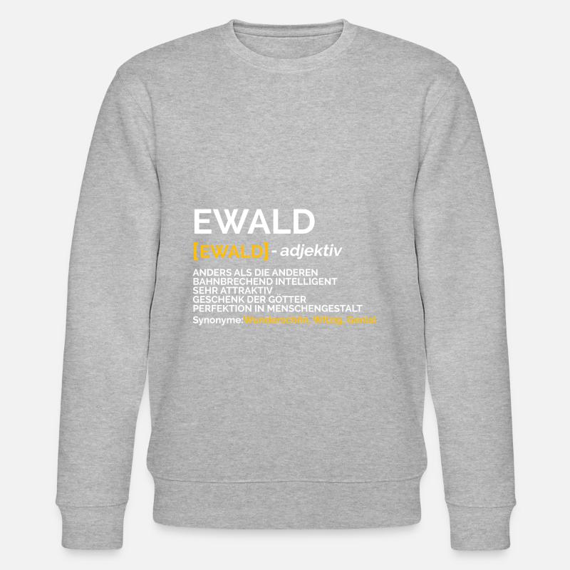 Ewald - Stanley/Stella Unisex Bio-Sweatshirt CHANGER  - Grau meliert