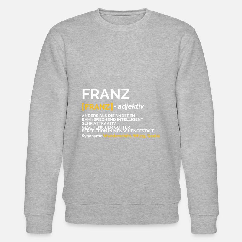 Franz - Stanley/Stella Unisex Bio-Sweatshirt CHANGER  - Grau meliert