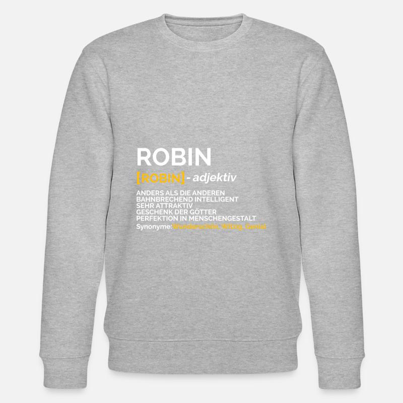 Robin - Stanley/Stella Unisex Bio-Sweatshirt CHANGER  - Grau meliert