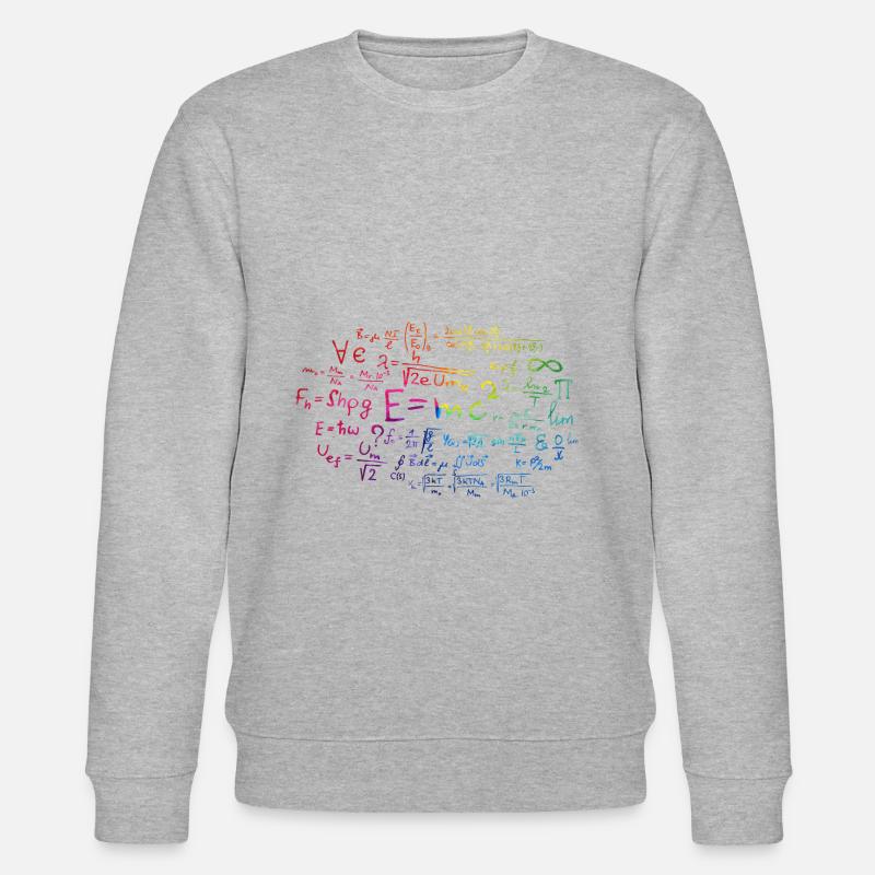 math nerd - Stanley/Stella CHANGER Unisex Organic Sweatshirt - heather grey