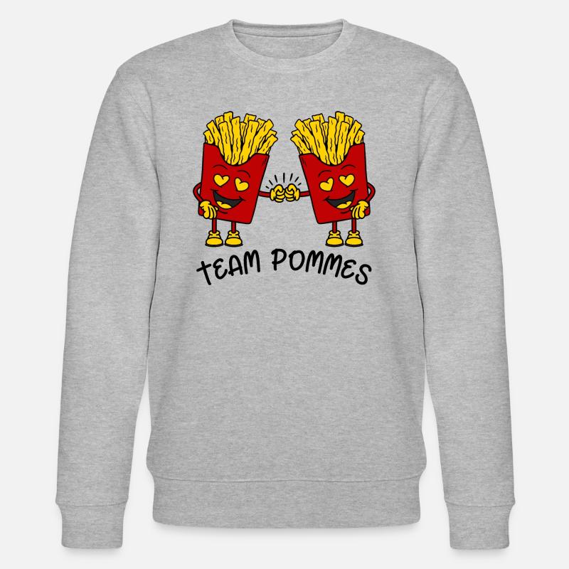 Frites d’équipe - Sweat bio CHANGER Stanley/Stella Unisexe - gris chiné