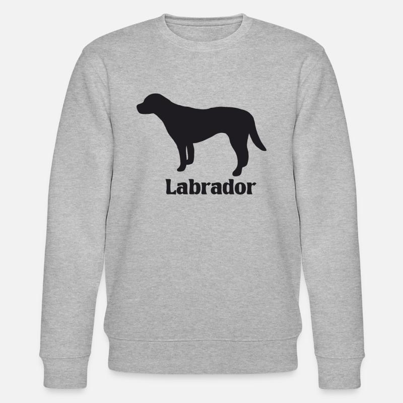 Labrador Silhouette - Stanley/Stella Unisex Bio-Sweatshirt CHANGER  - Grau meliert
