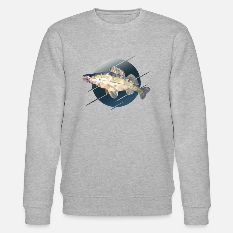Pêche de pêche Zander - Sweat bio CHANGER Stanley/Stella Unisexe - gris chiné