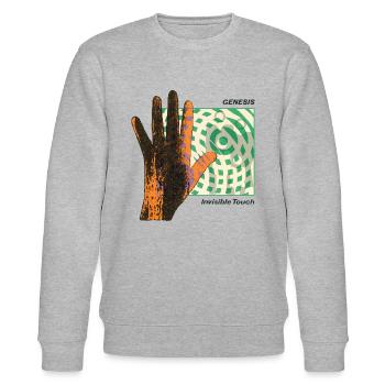 Genesis Invisible Touch Logo - Stanley/Stella Unisex Bio-Sweatshirt CHANGER  - Grau meliert - Vorne - Nik (191cm) & Marisol (170cm)