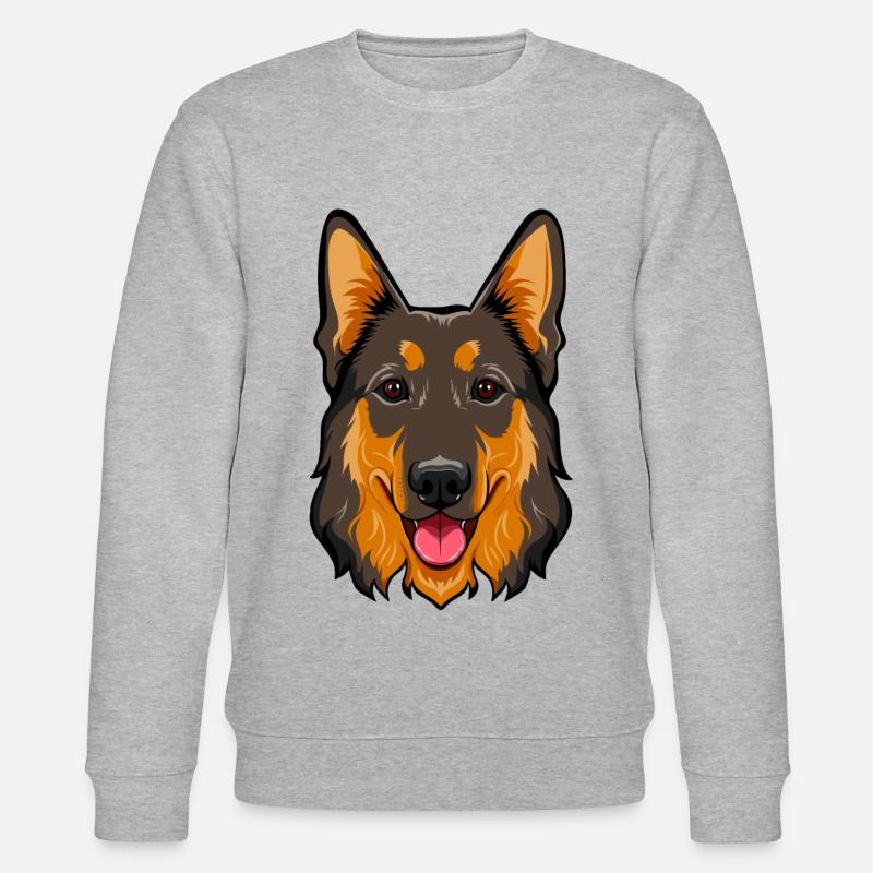 deutscher schäferhung - Stanley/Stella Unisex Bio-Sweatshirt CHANGER  - Grau meliert