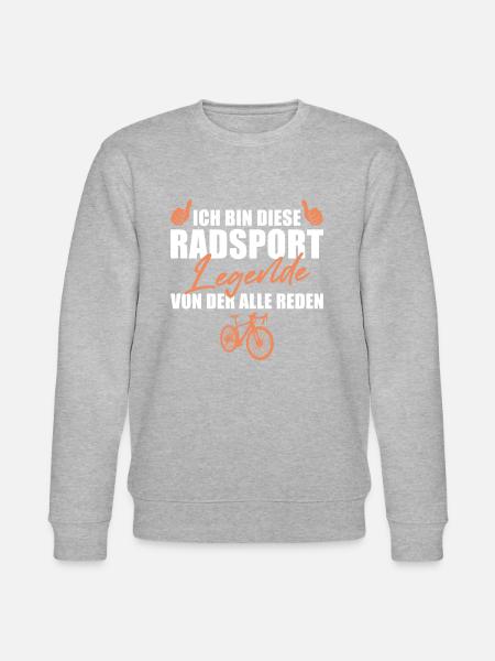 Radsport Legende Fahrrad Radfahrer Geschenk - Stanley/Stella Unisex Bio-Sweatshirt CHANGER - Grau meliert