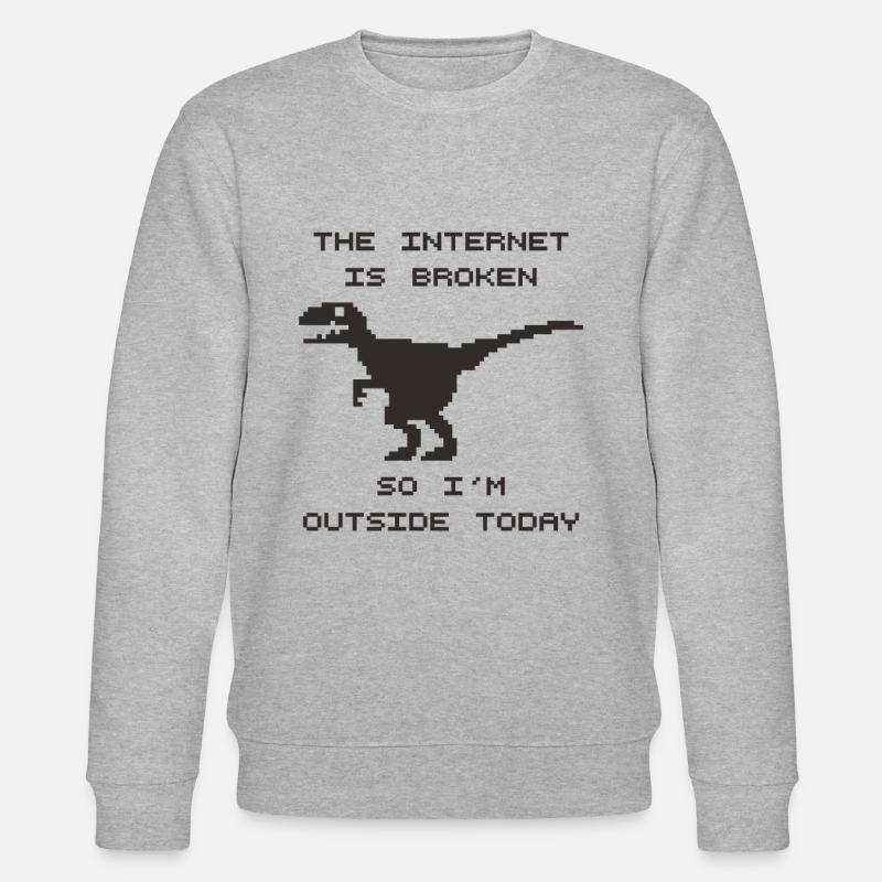 Kaputtes Internet - Stanley/Stella Unisex Bio-Sweatshirt CHANGER  - Grau meliert