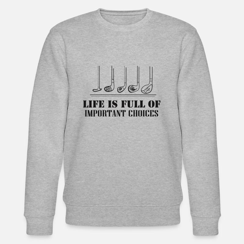 Golfschläger - Stanley/Stella Unisex Bio-Sweatshirt CHANGER  - Grau meliert