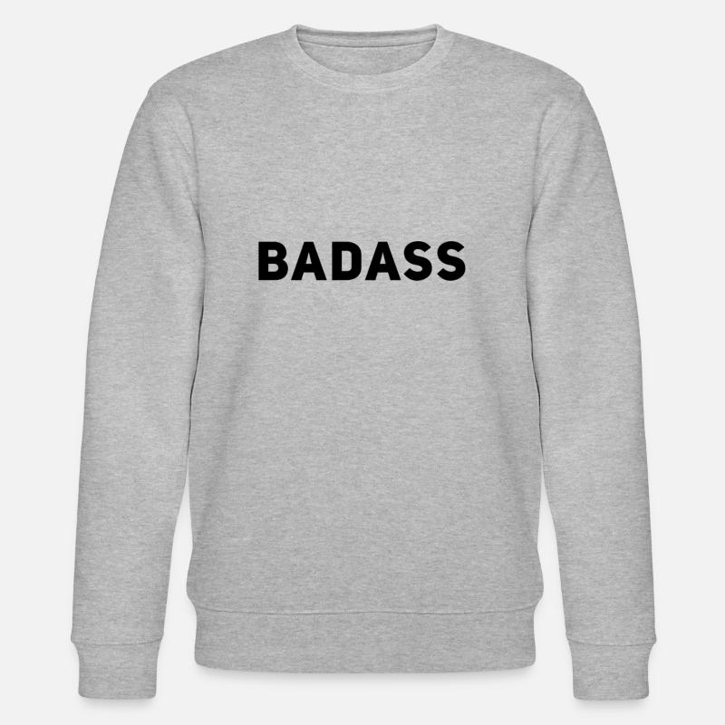Badass - Stanley/Stella Unisex Bio-Sweatshirt CHANGER  - Grau meliert