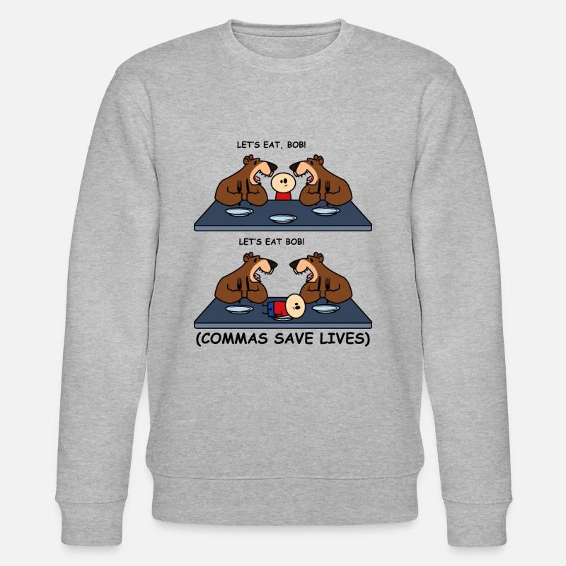 Grammatik Schule Witzig - Stanley/Stella Unisex Bio-Sweatshirt CHANGER  - Grau meliert