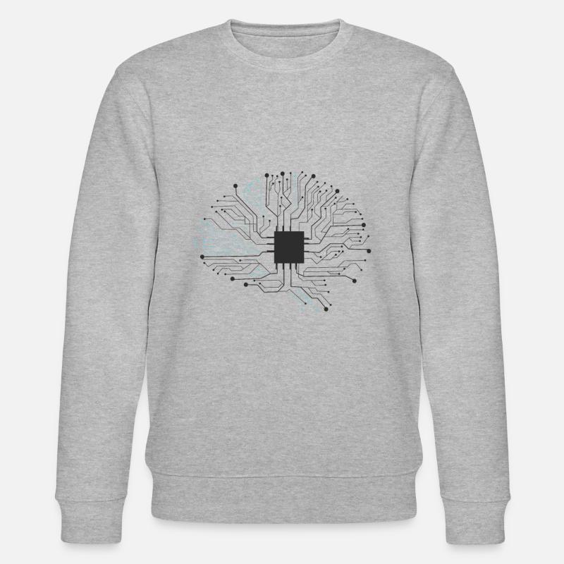 Programmeur de technologie à puce - Sweat bio CHANGER Stanley/Stella Unisexe - gris chiné