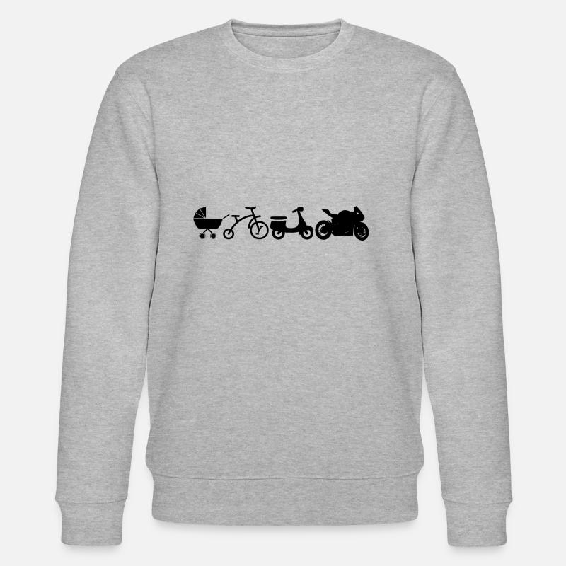 Evolution de la moto - Sweat bio CHANGER Stanley/Stella Unisexe - gris chiné