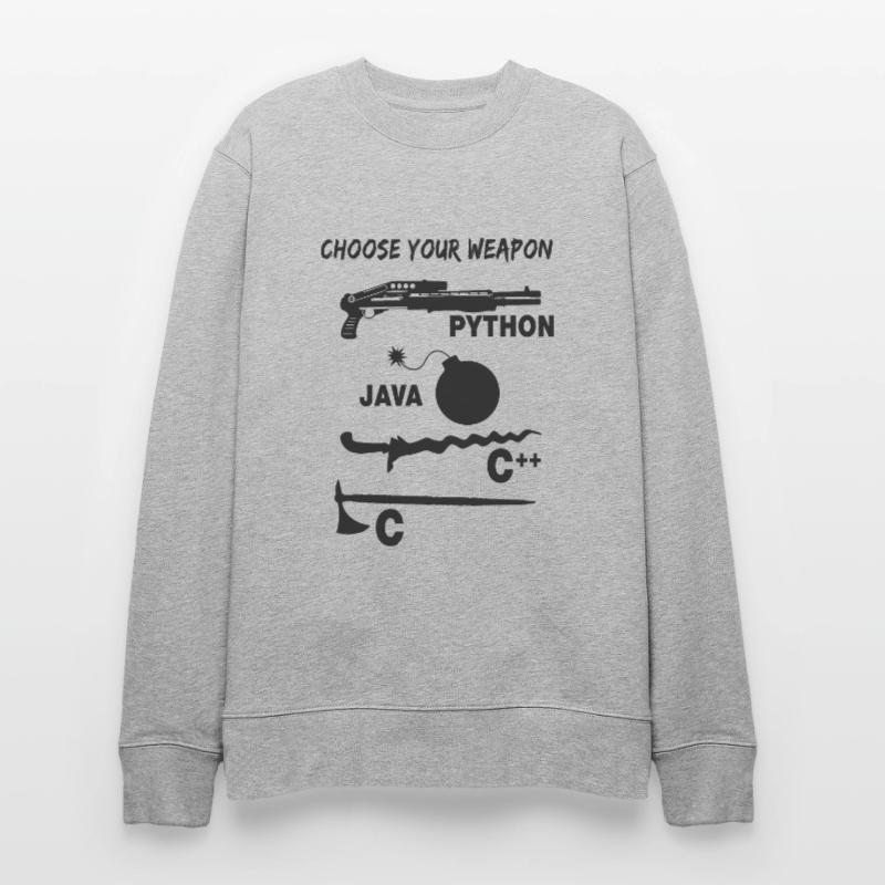 Programmierer Wählt Eure Programmiersprache Stanley/Stella Unisex Bio-Sweatshirt CHANGER 