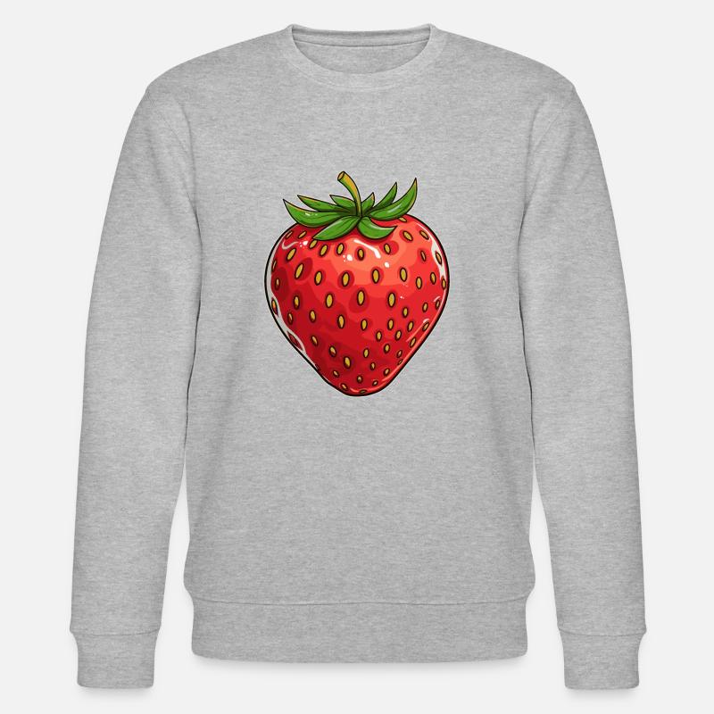 Erdbeere - Stanley/Stella Unisex Bio-Sweatshirt CHANGER  - Grau meliert