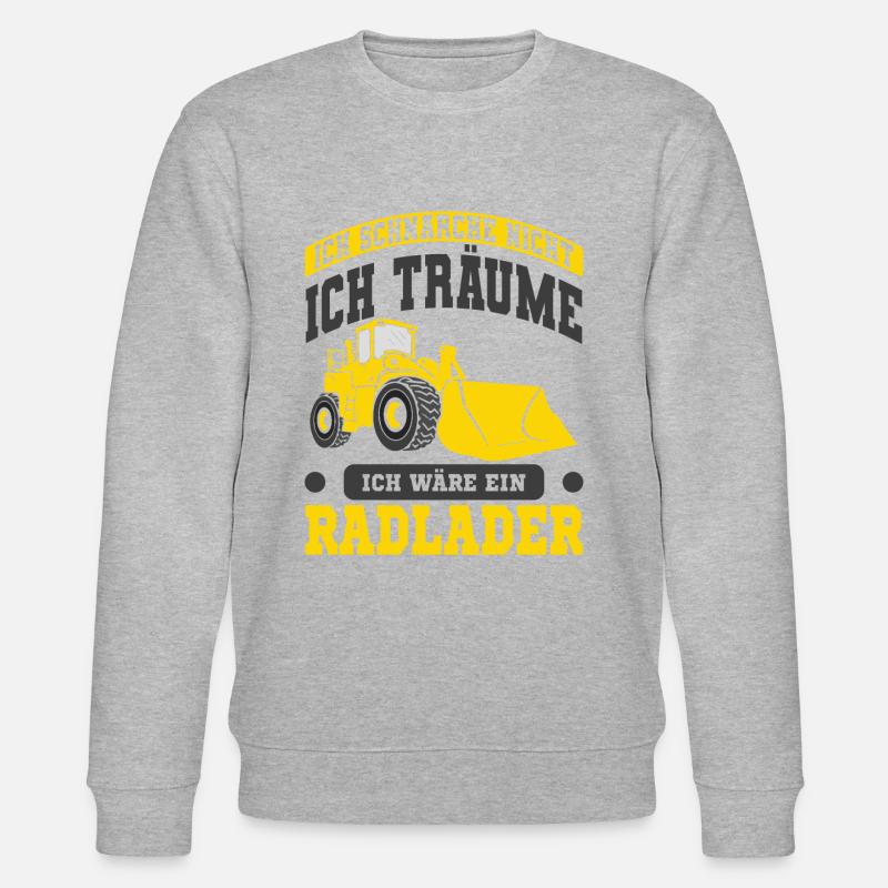 Radlader - Stanley/Stella Unisex Bio-Sweatshirt CHANGER  - Grau meliert