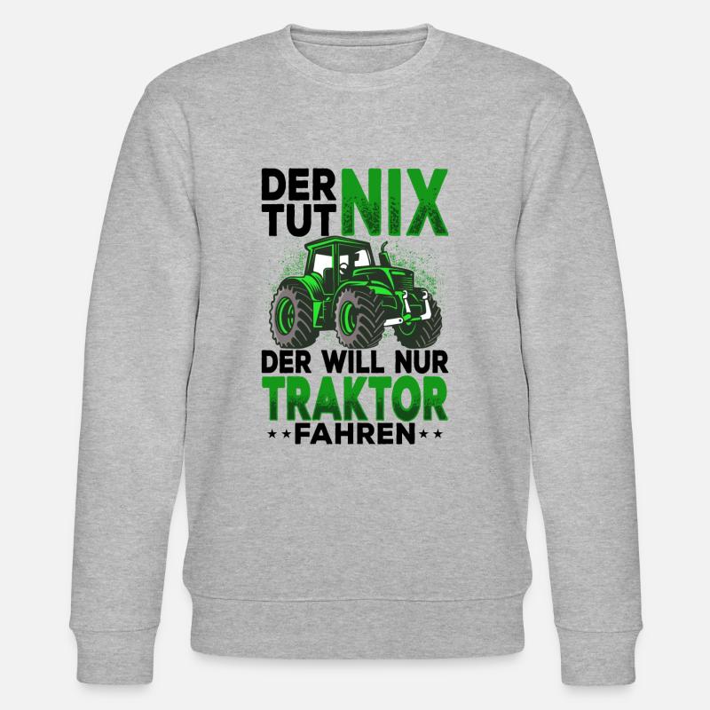 Traktor - Stanley/Stella Unisex Bio-Sweatshirt CHANGER  - Grau meliert