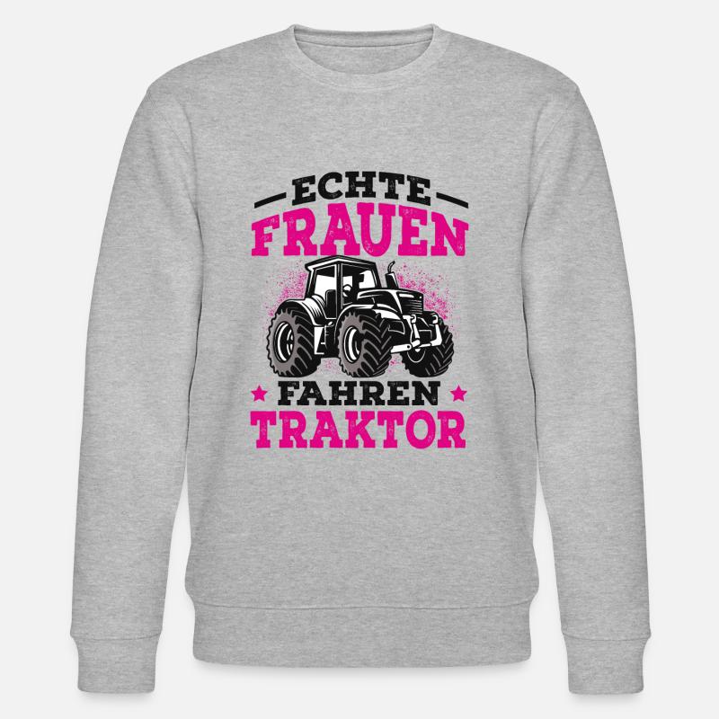 Traktor - Stanley/Stella Unisex Bio-Sweatshirt CHANGER  - Grau meliert