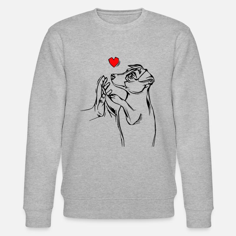 Jack Russell Terrier - Stanley/Stella Unisex Bio-Sweatshirt CHANGER - Grau meliert