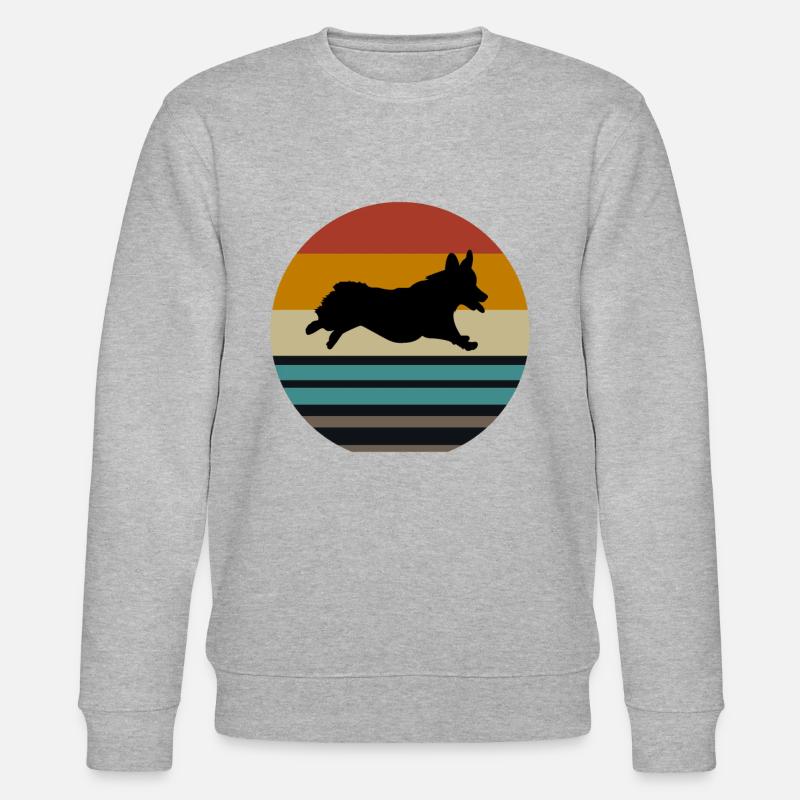 Corgi - Stanley/Stella Unisex Bio-Sweatshirt CHANGER  - Grau meliert