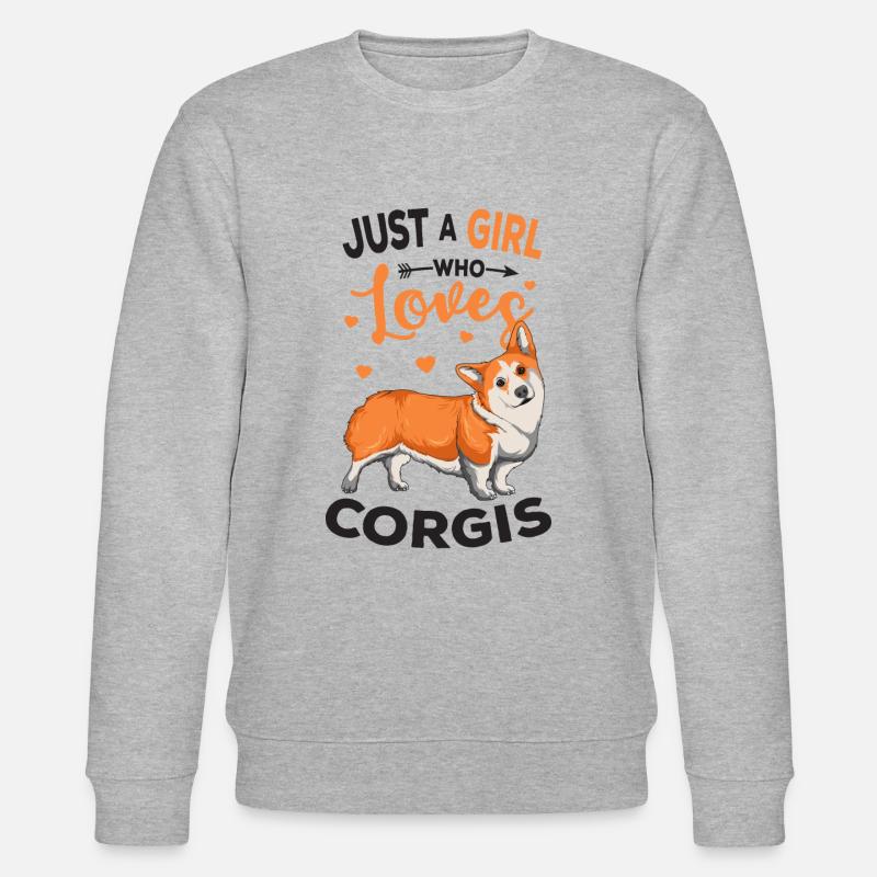 Corgi - Stanley/Stella Unisex Bio-Sweatshirt CHANGER  - Grau meliert
