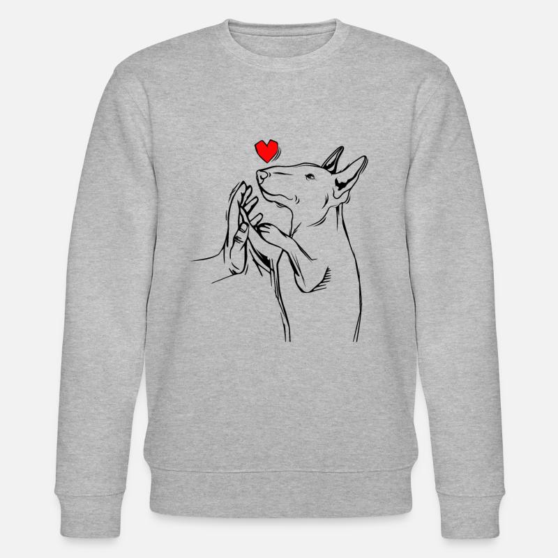 Bullterrier - Stanley/Stella Unisex Bio-Sweatshirt CHANGER  - Grau meliert