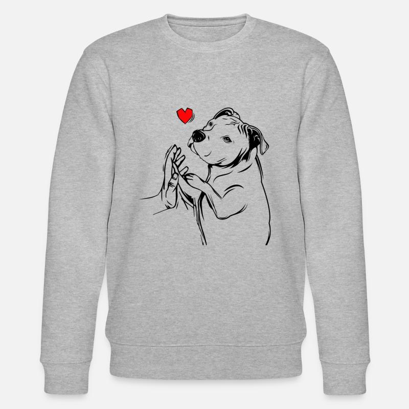 Pitbull - Stanley/Stella Unisex Bio-Sweatshirt CHANGER  - Grau meliert