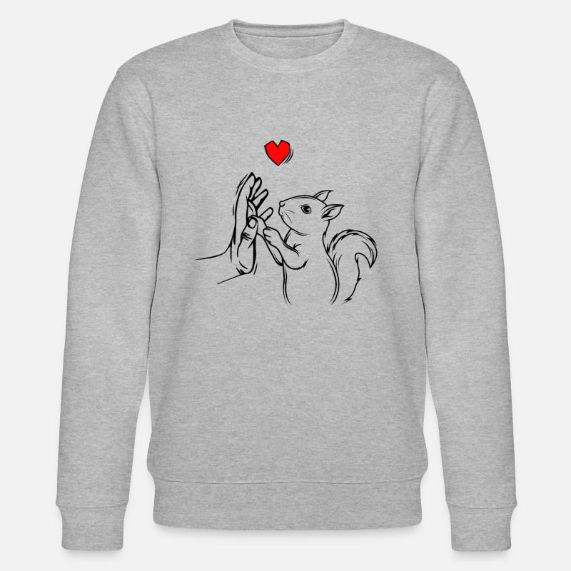 Écureuils - Sweat bio CHANGER Stanley/Stella Unisexe - gris chiné
